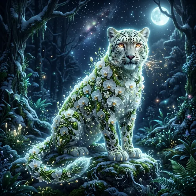 Portrait of Pardus the Snow Leopard